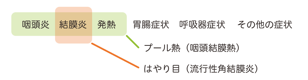 プール熱とはやり目の違い